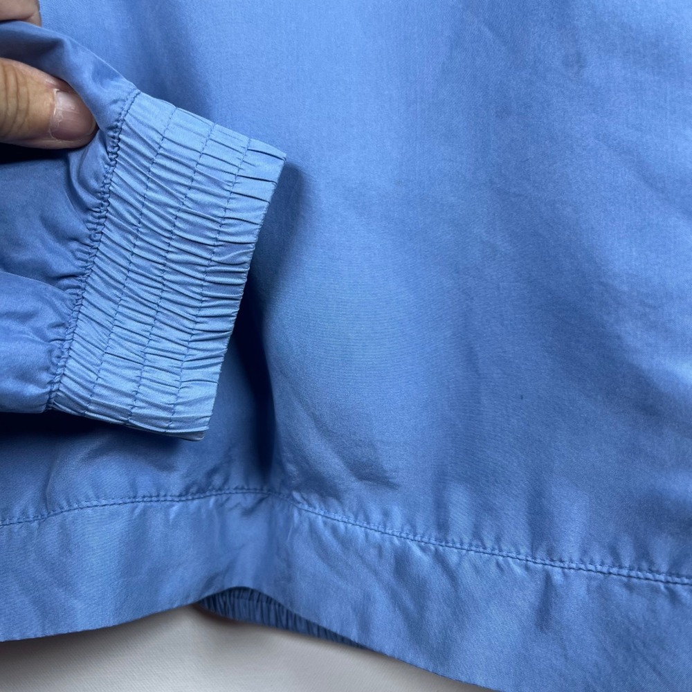 Vintage Bobby Chan Silk Windbreaker Men Pullover Samoset Golf Jacket Blue Small - Picture 6 of 13